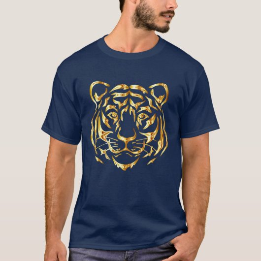 Golden Face Tiger T-Shirt (Voorkant)