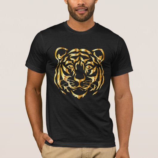 Golden Face Tiger T-Shirt (Voorkant)