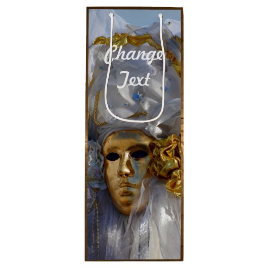 Golden Face Wijn Cadeautas (Voorkant)