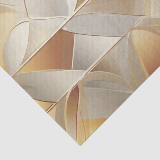 Golden Facets Tissue Wrapping Paper Tissuepapier (Detail)