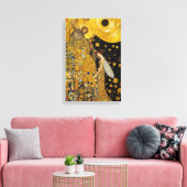 Golden Fairy Dream beroemd gemaakt door Klimt-Insp Canvas Afdruk (Insitu (Woonkamer))