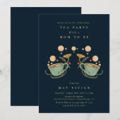 Golden Fairy Land bloementheefeest Baby shower Kaart (Voorkant / Achterkant)