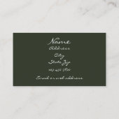 Golden Fairy Over Water Visitekaartje (Achterkant)