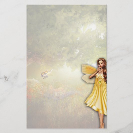 Golden Fairy Stationery Briefpapier (Voorkant)