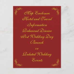 Golden Fairy Tale Enclosure Card Informatiekaartje