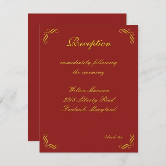 Golden Fairy Tale-ontvangstkaart Kaart (Voorkant / Achterkant)