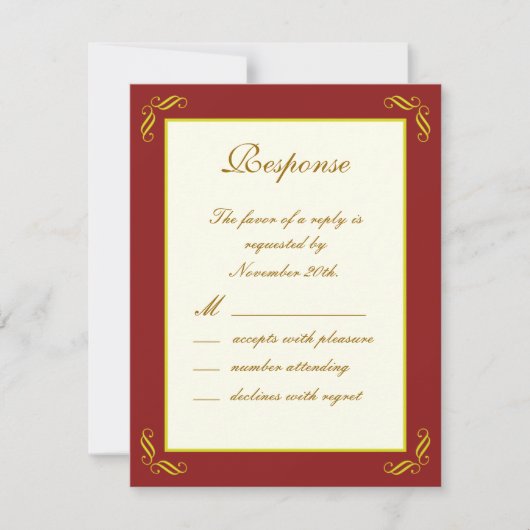 Golden Fairy Tale RSVP (Voorkant)