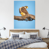 Golden Falcon at Rest Canvas Afdruk (Insitu (Slaapkamer))