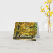 Golden Fall Leaves in het park Kaart (Gele Bloem)