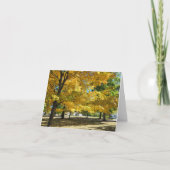 Golden Fall Leaves in het park Kaart (Voorkant)
