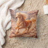 Golden Fantasy Horse Running Dream Pillow Kussen (Deken)