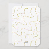 Golden Faux Glitter en Snowflake-kerstfoto Feestdagenkaart (Achterkant)