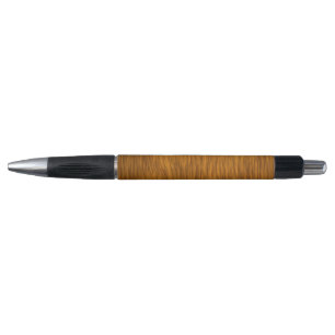 Golden Faux Rough Wood Background Pen
