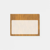 Golden Faux Rough Wood Background Post-it® Notes (Voorkant)