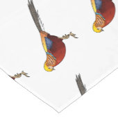 Golden fazant vogel cartoon illustratie korte tafelloper (Hoek)