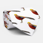 Golden fazant vogel cartoon illustratie stropdas (Opgerold)