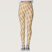 Golden Feather Art aangepaste Leggings (Voorkant)
