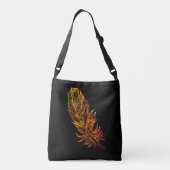 Golden Feather Art All-Over-Print Cross Body Bag Crossbody Tas (Achterkant)