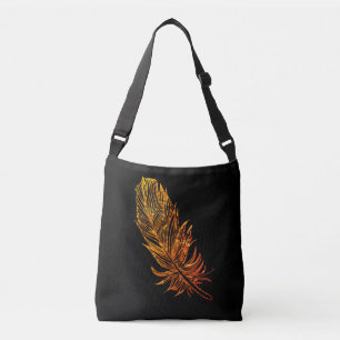 Golden Feather Art All-Over-Print Cross Body Bag Crossbody Tas