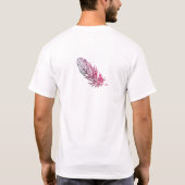 Golden Feather Art Basic T-shirt (Achterkant)