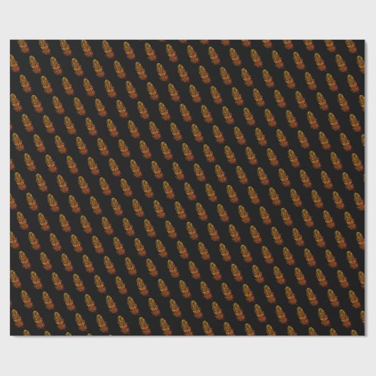 Golden Feather Art Cadeaupapier (Vlak)