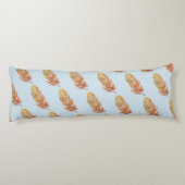 Golden Feather Art Polyester Body kussen (Achterkant)