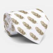 Golden Feather Art Stropdas (Opgerold)