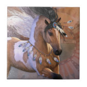 Golden Feather Art Tile Tegeltje (Voorkant)