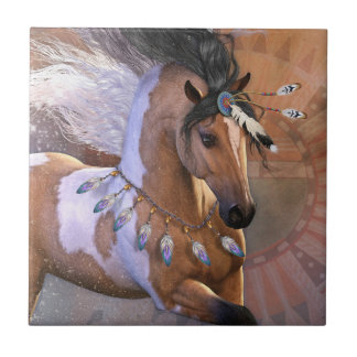 Golden Feather Art Tile Tegeltje