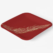 Golden Feather Papieren Bordje (Gebogen)