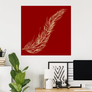 Golden Feather Poster