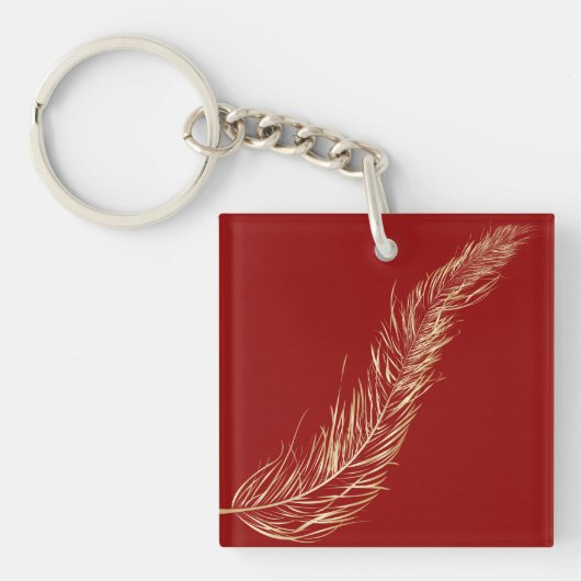 Golden Feather Sleutelhanger (Voorkant)