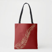 Golden Feather Tote Bag (Voorkant)
