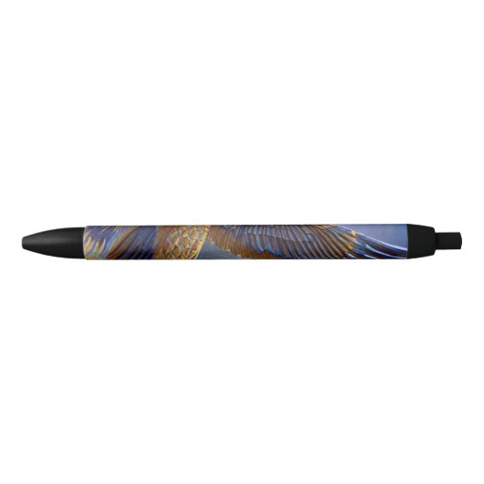 Golden Feather- Zwarte Inkt Pen (Voorkant)