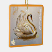 "Golden Feathered Friend" Keramisch Ornament (Rechts)