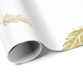 Golden Feathers Cadeaupapier (Rol Hoek)