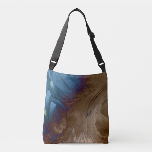 Golden Feathers Crossbody Tas (Voorkant)