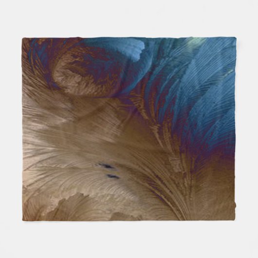 Golden Feathers Fleece Deken (Voorkant (Horizontaal))