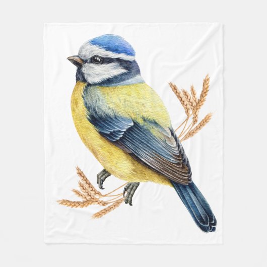 Golden Feathers Fleece Deken (Voorkant)