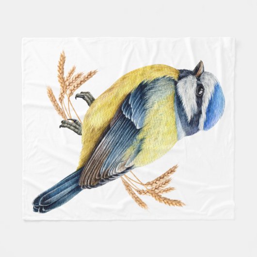 Golden Feathers Fleece Deken (Voorkant (Horizontaal))