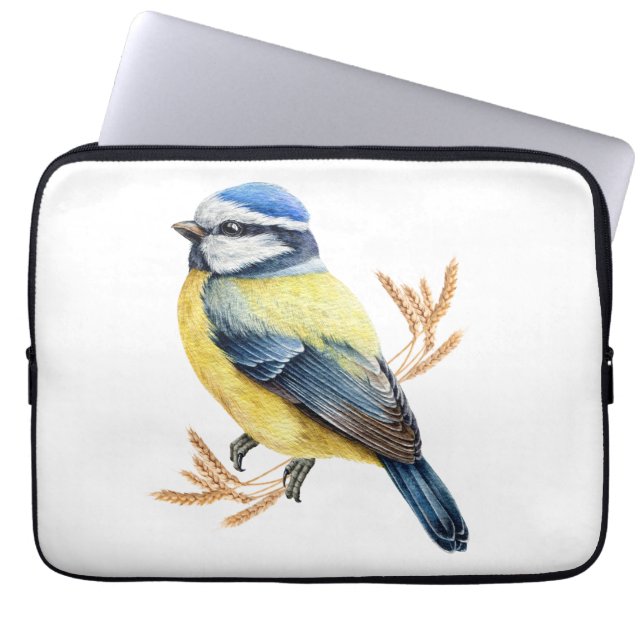 Golden Feathers Laptop Sleeve (Voorkant)