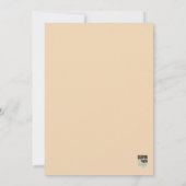 Golden Feathers op Plum Birthday Party Kaart (Achterkant)