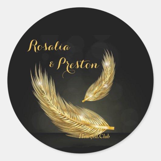 Golden Feathers Stickers (Voorkant)