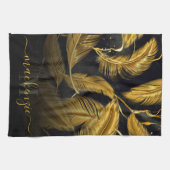 Golden Feathers Theedoek (Horizontaal)