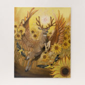 Golden Feilds Mule Deer Legpuzzel (Verticaal)