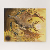 Golden Feilds Mule Deer Legpuzzel (Horizontaal)