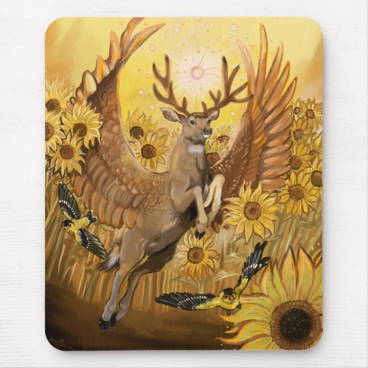 Golden Feilds Mule Deer Muismat (Voorkant)
