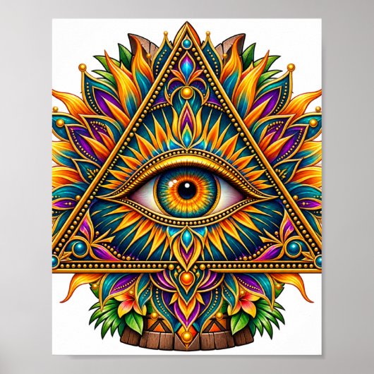 Golden Fern Eye Poster (Voorkant)