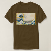 Golden Fibonacci Wave T-shirt (Design voorkant)