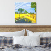 Golden Fields and Path Canvas Afdruk (Insitu (Slaapkamer))